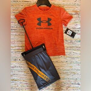 Under Armour boys size 7 matching set new